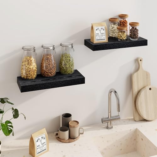 Fun Memories Floating Shelves for Wall, 20Inch Floating Shelves Set of 2 - Image 4