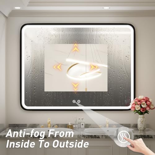 40x30 Inch LED Bathroom Mirror - Image 6