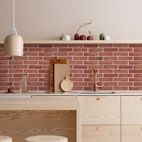 COMSTICKC 3D Faux Brick Wall Panels Peel and Stick - Image 6