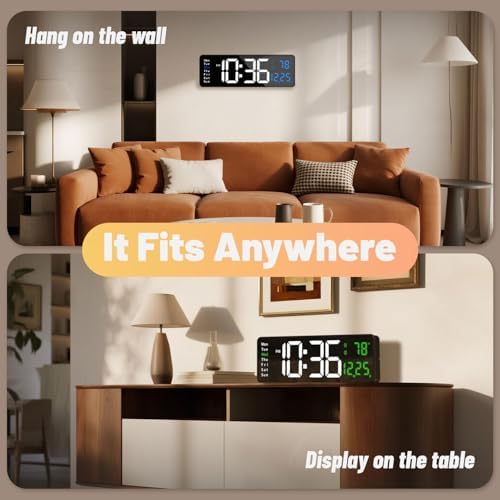 Digital Wall Clock with Automatic Brightness - Image 7