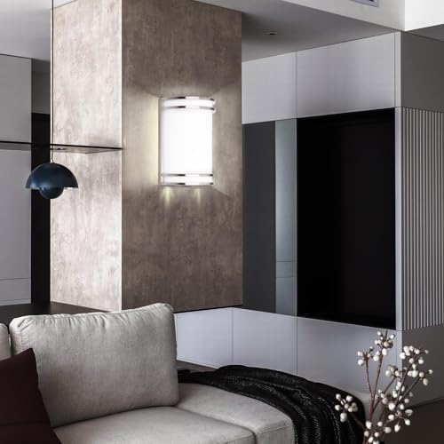 Indoor Wall Sconce, Half Cylinder Wall Light Fixture, 3000K 4000K 5000K Color - Image 3