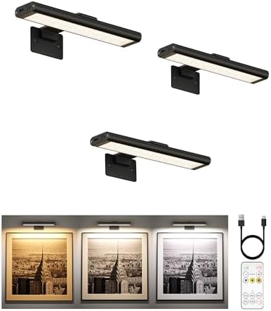 EZVALO Picture Light for Wall, Rechargeable 2400mAh Lights Wireless by EZVALO