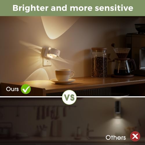 L LOHAS LED Night Light Projector, Night Lights Plug into Wall 3CCT 2 Pack - Image 6