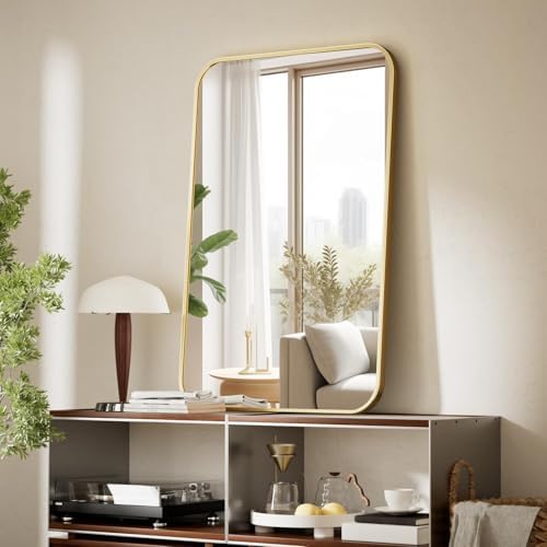 BEAUTYPEAK 24" x 36" Rectangular Aluminum Alloy Frame Wall Mounted Bathroom - Image 6