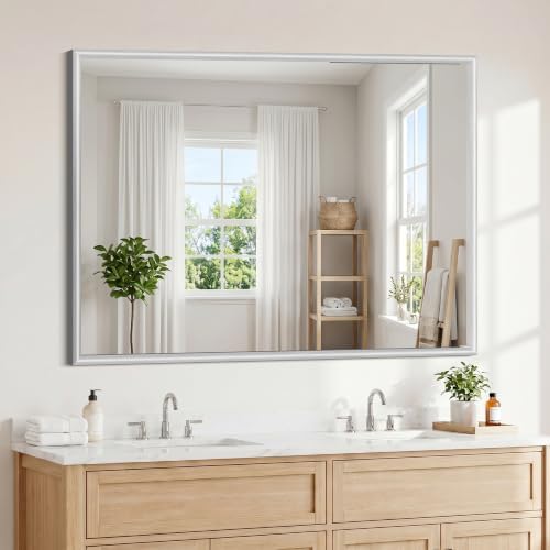 FORBATH Bathroom Mirror for Over Sink, 36x48 Inch Silver Wall Mirror by FORBATH