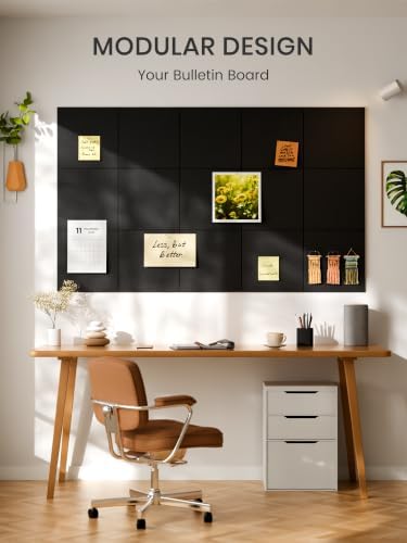 Bumusty 48"x 36" Large Felt Bulletin Board Tiles - Image 7