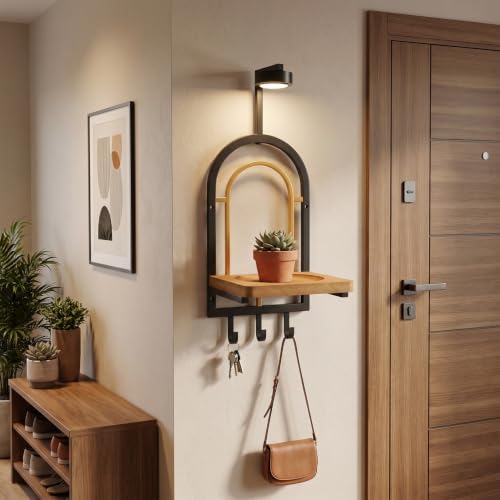 Set of 2 Wall Mounted Plant Shelves - Image 2