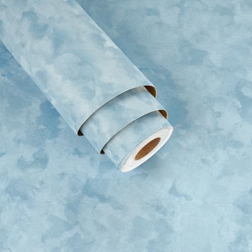 Flower Velvet Drawer Liner Baby Blue Velvet Fabric Wallpaper Soft Blue Felt by Wallderful