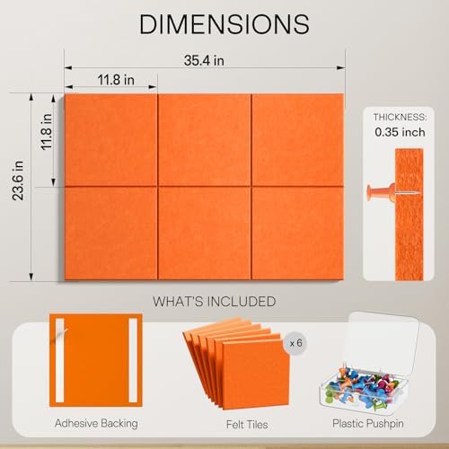 MaxGear Felt Bulletin Board 36" x 24" - Image 5
