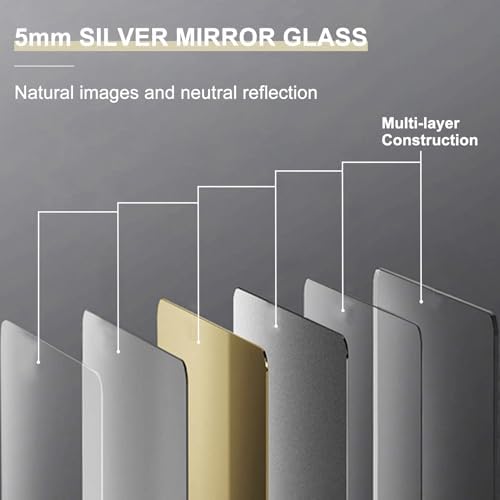 YOSHOOT Hand-Made Wooden Spliced Wall Mirror - Image 5