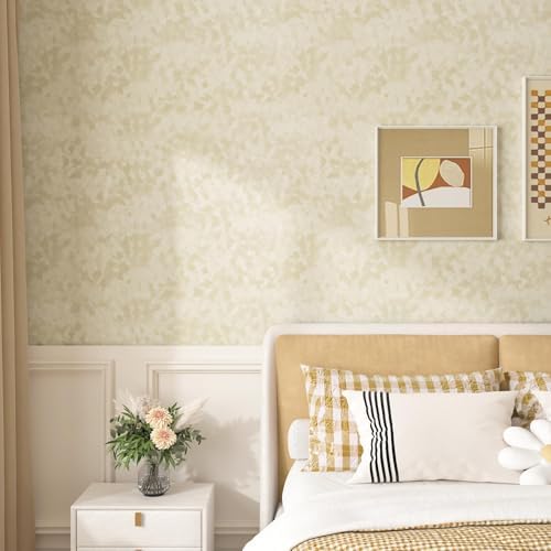 Stickyart Cream Velvet Peel and Stick Wallpaper Self Adhesive Felt Textured - Image 2