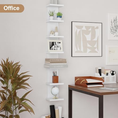 Fun Memories 7 Tier Wall Shelf Unit, Vertical Storage Tower - Image 7