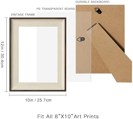razliubit Vintage Landscape Framed Wall Art Prints, Replaceable Retro Wall - Image 3