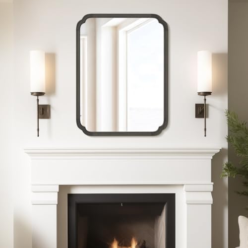 WallBeyond 28" x 40" Rounded Corner Arch Wall Mirror - Image 4