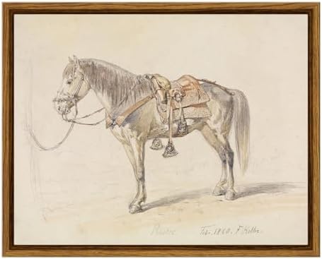 VIYYIEA Framed Wall Art for Living Room, Vintage Horse Pictures by VIYYIEAART