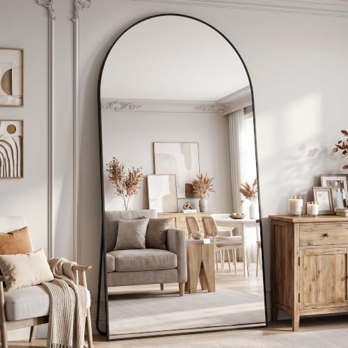 90"x46" Arched Full Length Mirror, Large Floor Mirror by Unknown