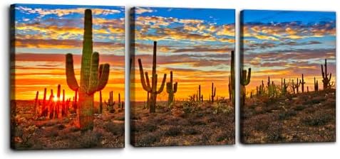 Pacimo 3 Pieces Wilderness Cactus Wall Art Decor by Pacimo