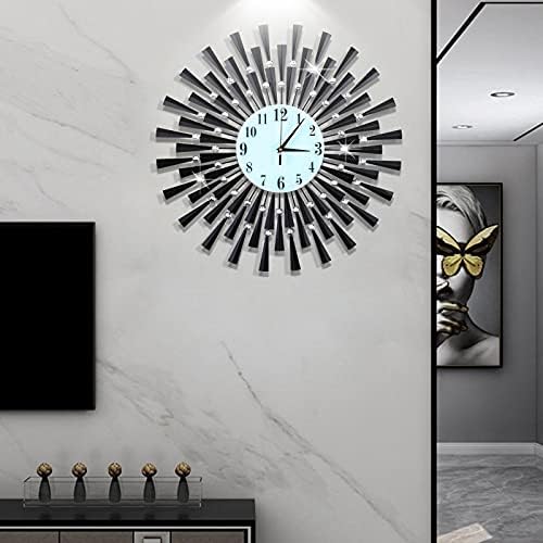 Large Wall Clock Decorative Wall Clocks 3D Non-Ticking Silent Quartz Clocks - Image 2