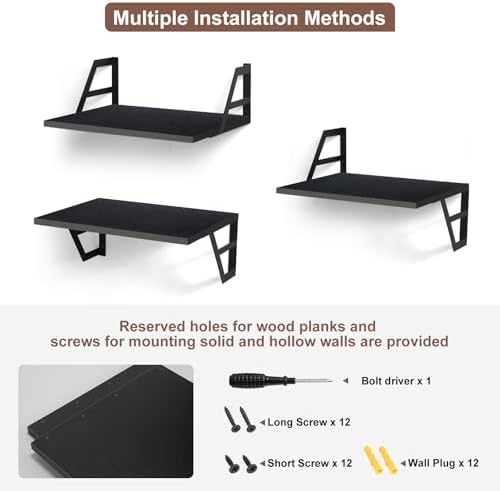 Tectocker-DOU 2 Pc Deep Floating Wall Shelves, Heavy Duty - Image 6