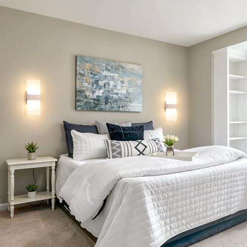 Motion Sensor Wall Sconce Set of 2, Hardwired Indoor Wall Lights - Image 5