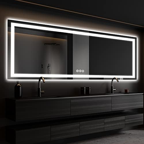 ISKM 72x32 LED Mirror for Bathroom, Front and Back Lit by ISKM-IStillKeepMovin
