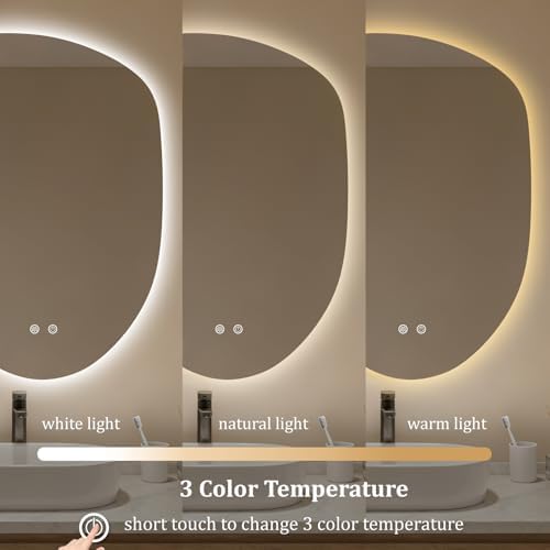 HOMECOOKIN LED Irregular Bathroom Mirror - Image 5