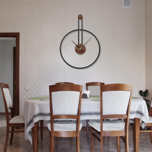 24.4×18 Inch Large Modern Metal Farmhouse Oversized Decorative Wall Clocks - Image 5