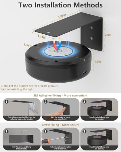 3.3" Picture Lights for Wall Spotlight, 2000mAh Rechargeable - Image 6
