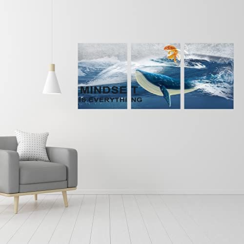 Inspirational Canvas Paintings 3 Panels Motivational Wall Art Inspirational - Image 2
