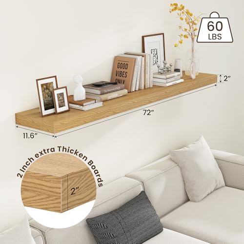 FLYJOE 72 Inch Floating Shelf - Image 3
