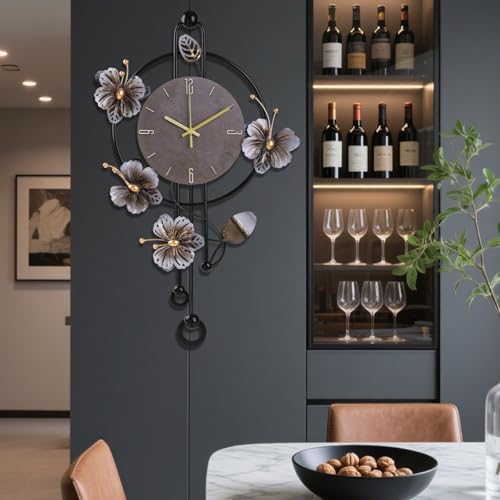 Wall Clock, Silent Quartz Movement Battery Operated - Image 7