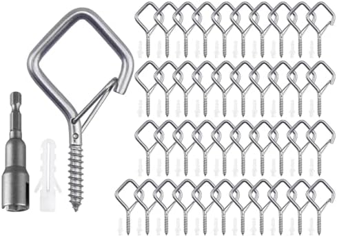 42 PCS 304 Stainless Steel Eye Screw Hooks by Unknown