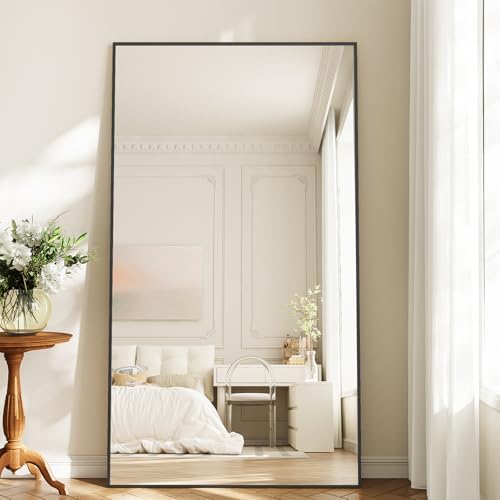 Koonmi 77"x38" Floor Mirror Full Length, Large Black Mirror - Image 7