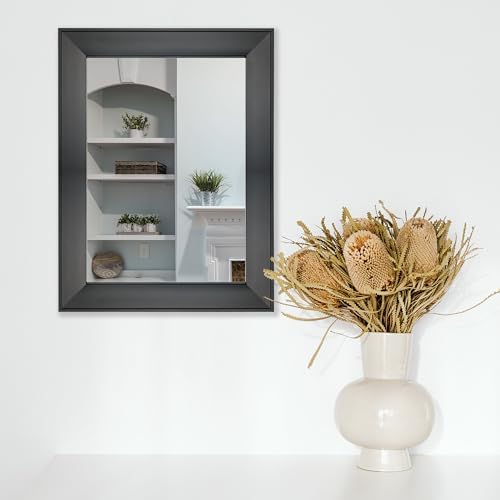Ruomeng Rectangular Wall Mirror 12" x 16" Framed Mirror - Image 2