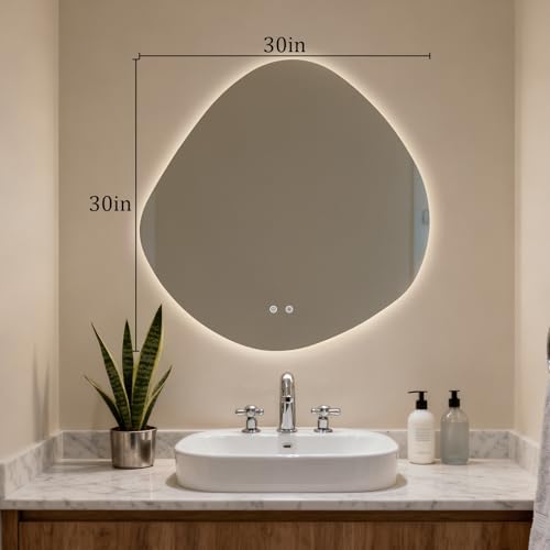 HOMECOOKIN LED Irregular Bathroom Mirror - Image 6
