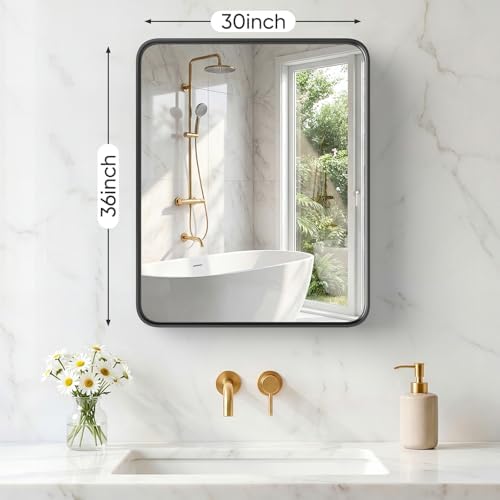 Sweetcrispy Bathroom Mirror 36x30 Inch, Vanity Mirror - Image 2