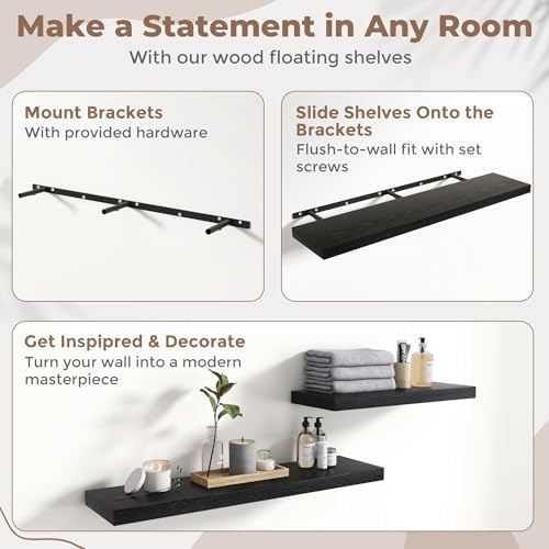72 Inch Floating Shelves for Wall - Image 5