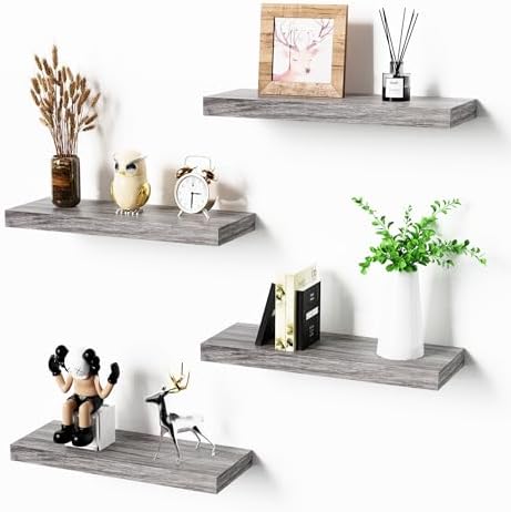 Bellsal Floating Shelves for Wall, Living Room, Bathroom Storage, Book Shelfs by Bellsal