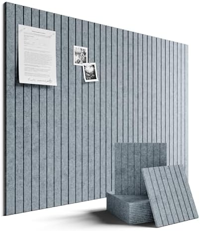 Fluxynara 48" x 36" Large Felt Bulletin Board，Slate Gray by FLUXYNARA