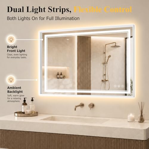 30"x40" LED Bathroom Mirror - Image 3