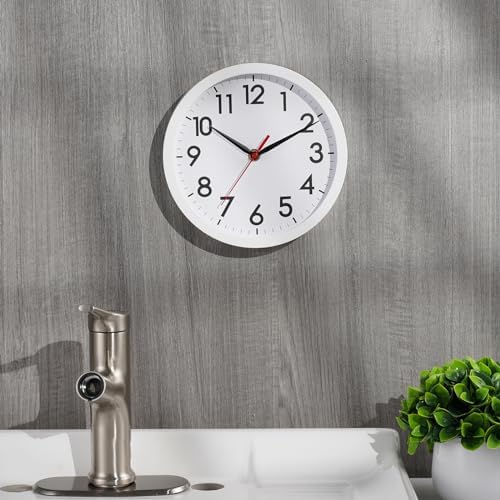 AKCISOT 8 Inch Wall Clock, Silent Battery Operated Analog Clock - Image 6