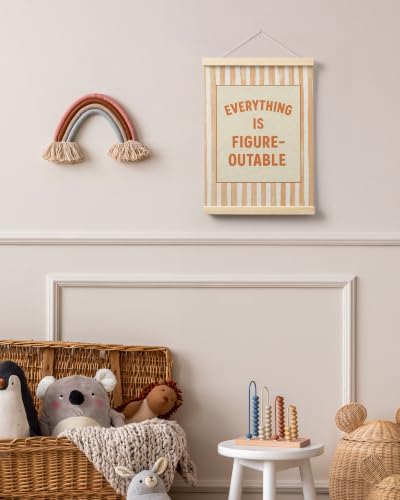 FGFK Everything Is Figureoutable Inspirational Wall Art Poster Hanger Frame - Image 6