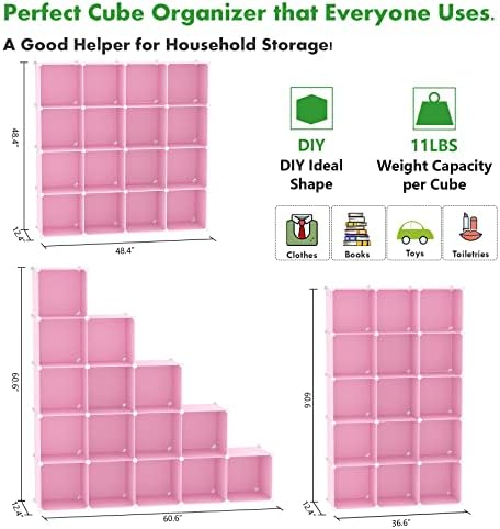 C&AHOME 16 Cube Storage Organizer Cube Shelves Units Storage Cubes - Image 2