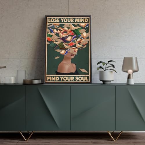 Vintage Lose Your Mind Find Your Soul Posters Room Aesthetics Dark Green - Image 3