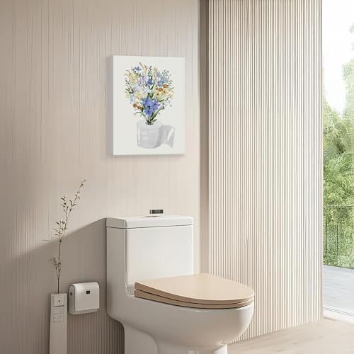 Framed Canvas Prints Funny toilet paper Botanical Wildflowers Plant Wall Art - Image 3