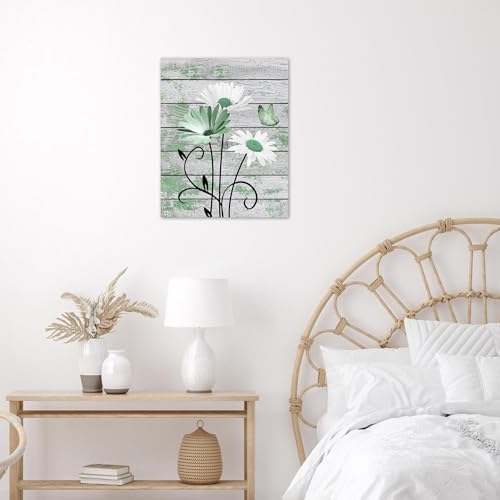HVEST Country Green Floral Wall Art - Image 3