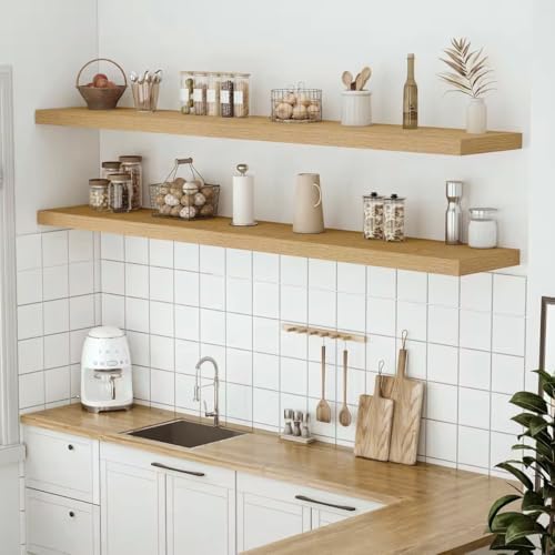 Vivelove Deep Floating Shelves 72x12” Set of 1 - Image 2