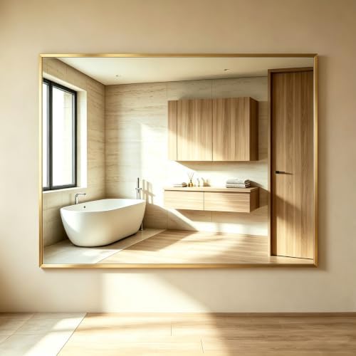 DUMOS 30"x36" Rectangle Wall Mirror, Bathroom Mirrors by DumosLifestyle