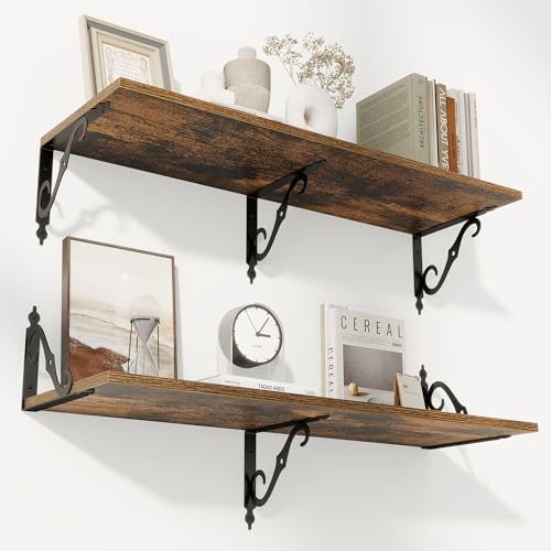 RICHFOCUS 12 Inch Deep Floating Shelves by RICHFOCUS