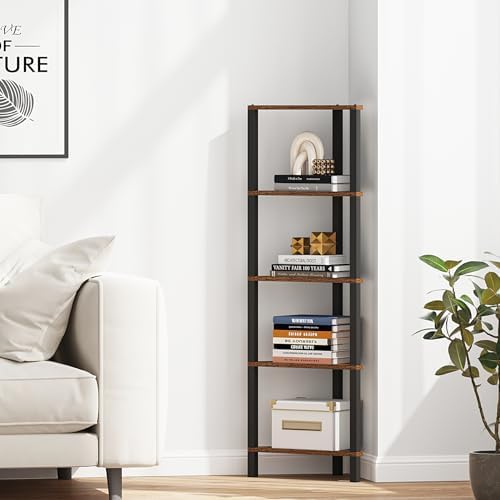 TUTOTAK Corner Shelf, 5-Tier Corner Bookshelf - Image 5